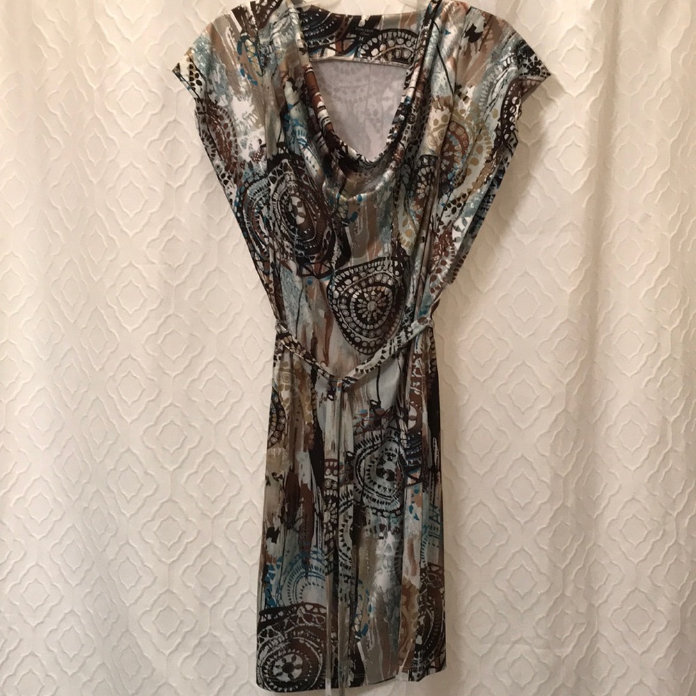 Print shift dress